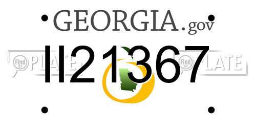 II21367 Georgia License Plate