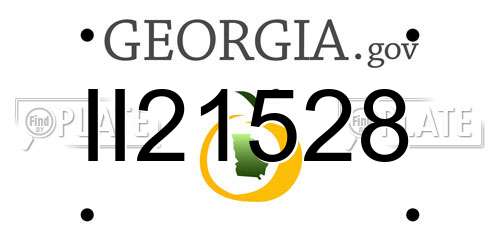 II21528 Georgia License Plate