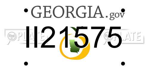II21575 Georgia License Plate