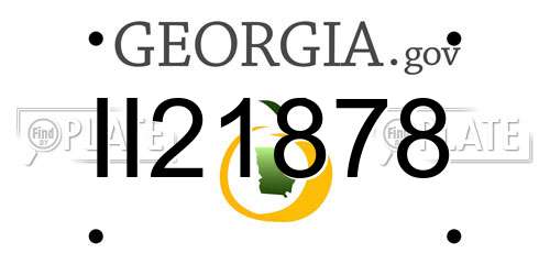 II21878 Georgia License Plate