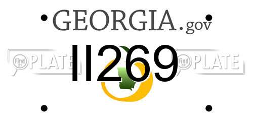II269 Georgia License Plate