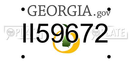 II59672 Georgia License Plate