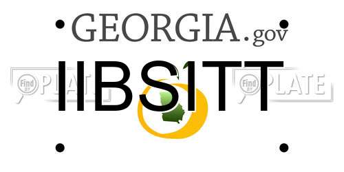 IIBSITT Georgia License Plate