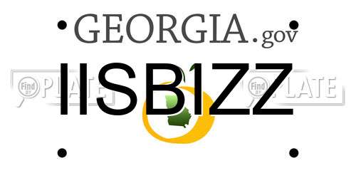 IISBIZZ Georgia License Plate