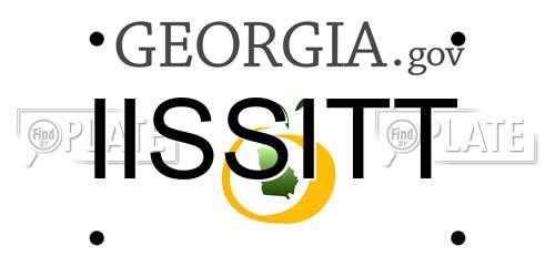 IISSITT Georgia License Plate