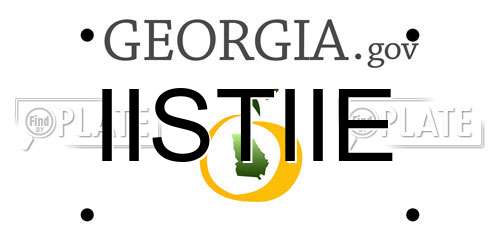 IISTIIE Georgia License Plate