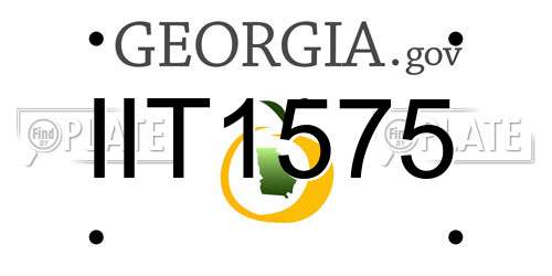IIT1575 Georgia License Plate