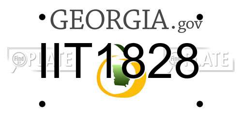 IIT1828 Georgia License Plate