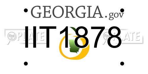 IIT1878 Georgia License Plate