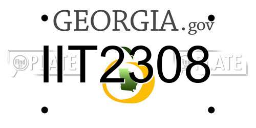 IIT2308 Georgia License Plate