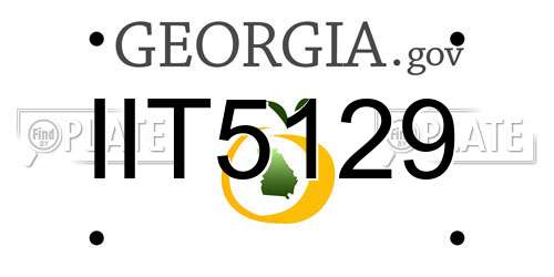 IIT5129 Georgia License Plate