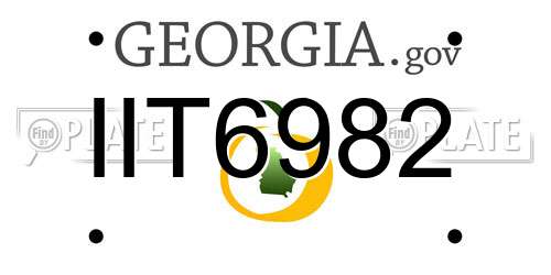 IIT6982 Georgia License Plate
