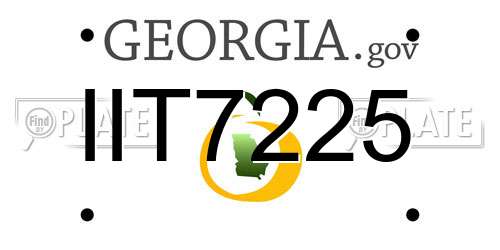 IIT7225 Georgia License Plate