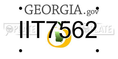 IIT7562 Georgia License Plate