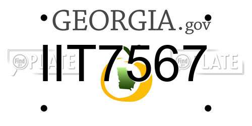 IIT7567 Georgia License Plate