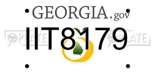 IIT8179 Georgia License Plate