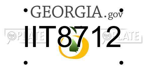 IIT8712 Georgia License Plate