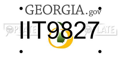 IIT9827 Georgia License Plate