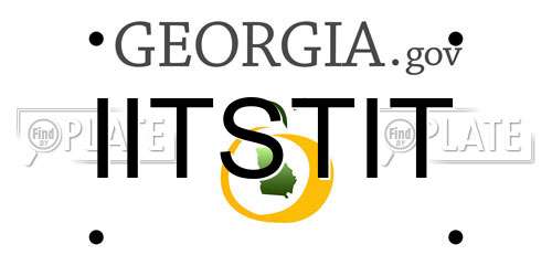 IITSTIT Georgia License Plate