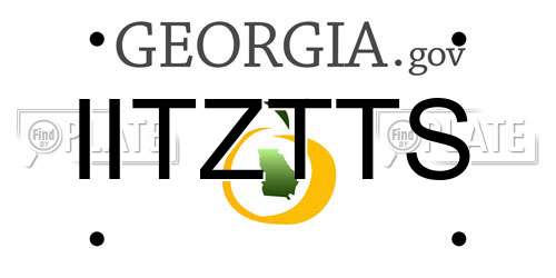 IITZTTS Georgia License Plate