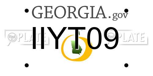 IIYT09 Georgia License Plate