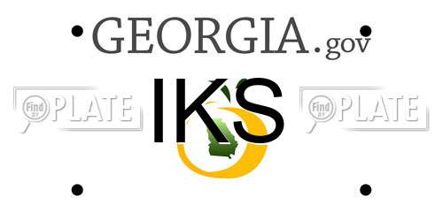 IKS Georgia License Plate