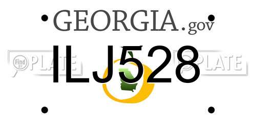 ILJ528 Georgia License Plate