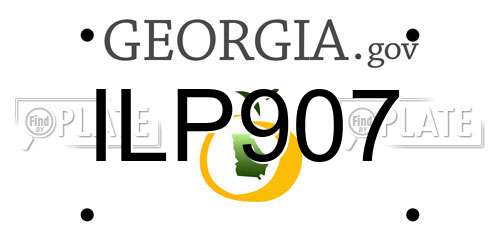 ILP907 Georgia License Plate