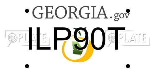 ILP90T Georgia License Plate