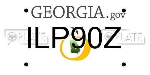 ILP90Z Georgia License Plate