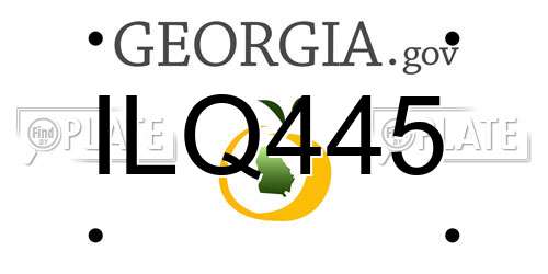 ILQ445 Georgia License Plate