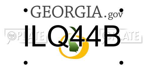 ILQ44B Georgia License Plate