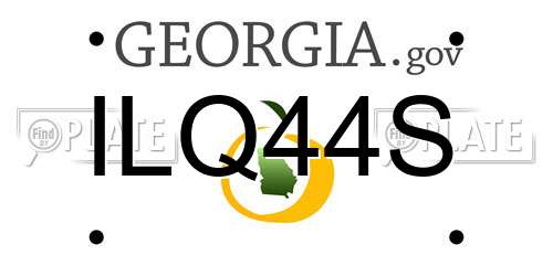 ILQ44S Georgia License Plate