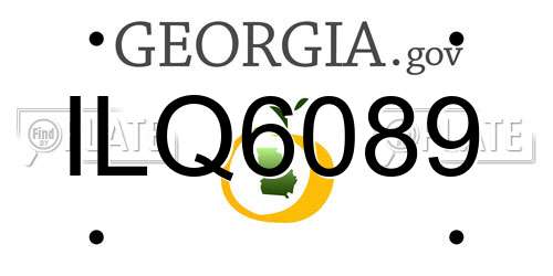 ILQ6089 Georgia License Plate