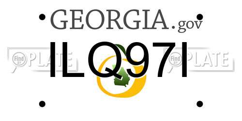 ILQ97I Georgia License Plate
