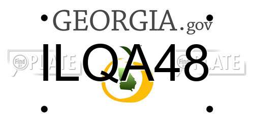 ILQA48 Georgia License Plate