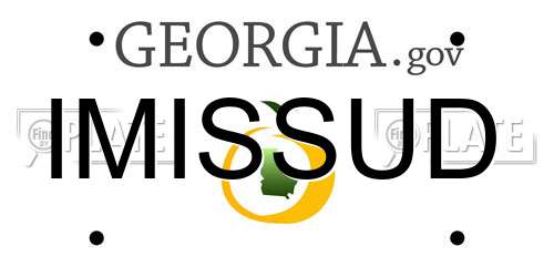 IMISSUD Georgia License Plate