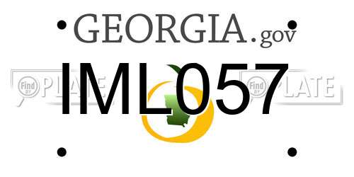 IML057 Georgia License Plate