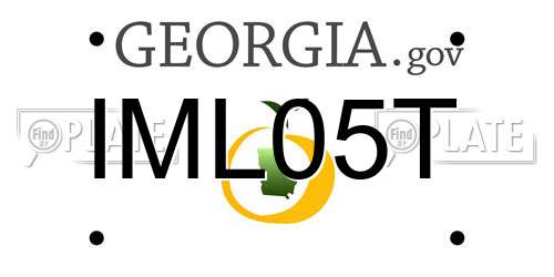 IML05T Georgia License Plate