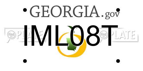 IML08T Georgia License Plate