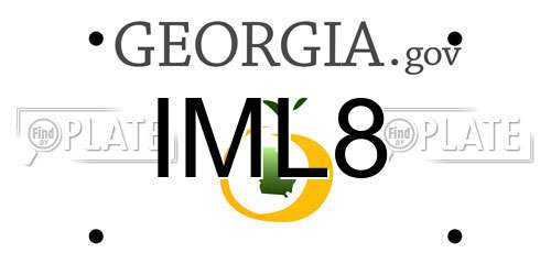 IML8 Georgia License Plate