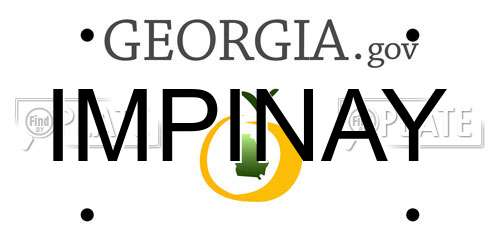 IMPINAY Georgia License Plate