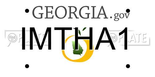 IMTHA1 Georgia License Plate