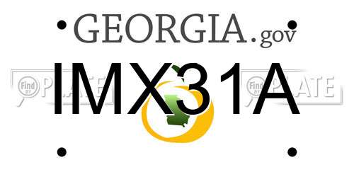 IMX31A Georgia License Plate