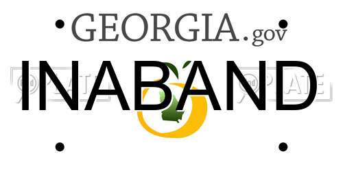 INABAND Georgia License Plate
