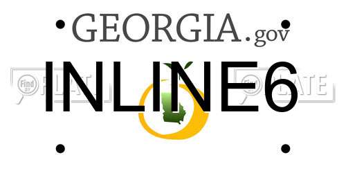 INLINE6 Georgia License Plate