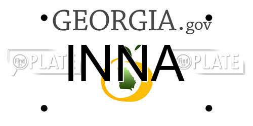 INNA Georgia License Plate