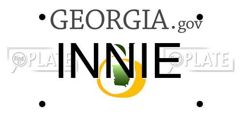INNIE Georgia License Plate
