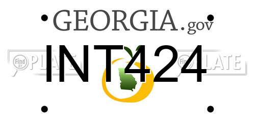 INT424 Georgia License Plate