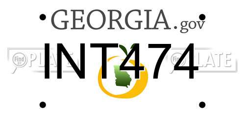 INT474 Georgia License Plate